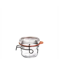12.5 cl - Bormioli Luigi Lock Eat Vasetto Ermetico in Vetro - Set 6 Pezzi
