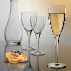 16 cl - Bormioli Luigi Michelangelo Calice Flute in Vetro - Set 6 Pezzi