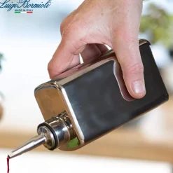 25 cl - Bormioli Luigi Optima Bottiglia Aceto Con Tappo Versatore in Vetro