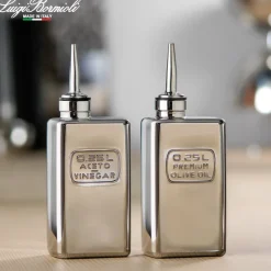 25 cl - Bormioli Luigi Optima Bottiglia Aceto Con Tappo Versatore in Vetro