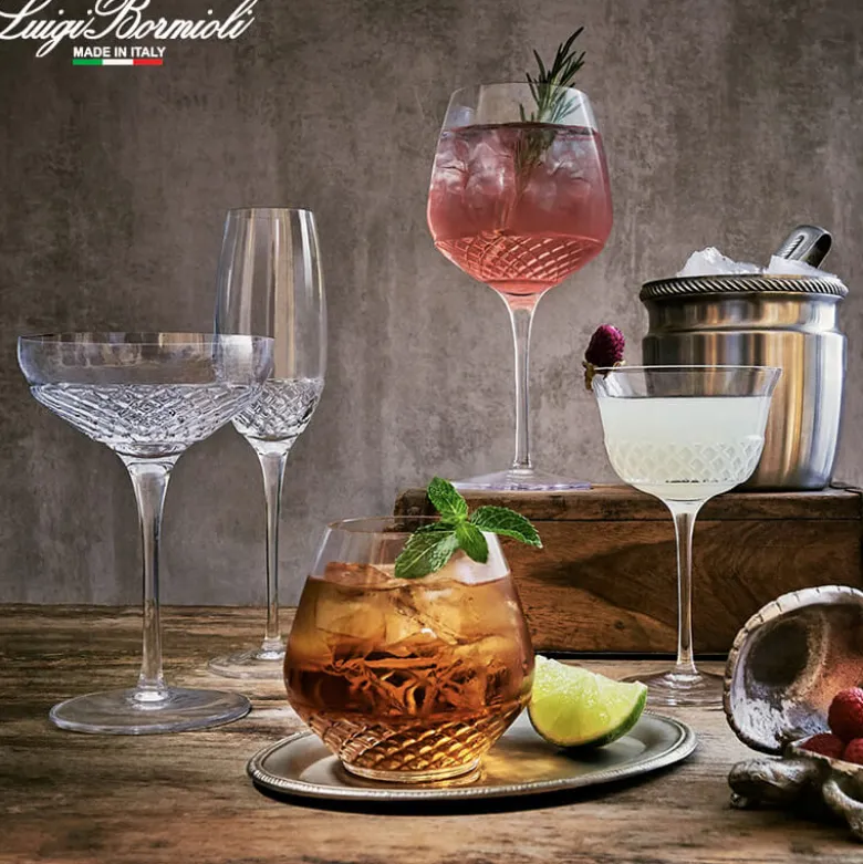 26 cl - Bormioli Luigi Roma 1960 Calice Cocktail in Vetro - Set 6 Pezzi