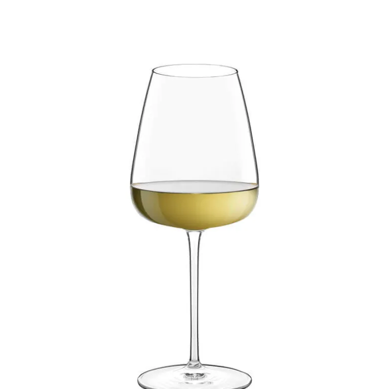 45 cl - Bormioli Luigi Talismano Calice Vino Bianco in Vetro - Set 4 Pezzi