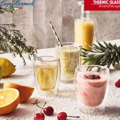 27 cl - Bormioli Luigi Thermic Glass Bicchiere Bibita in Vetro Borosilicato - Set 2 Pezzi
