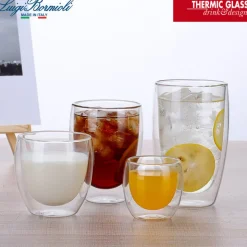 47 cl - Bormioli Luigi Thermic Glass Bicchiere Bibita in Vetro Borosilicato - Set 2 Pezzi