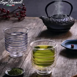 23.5 cl - Bormioli Luigi Thermic Glass Sakura Tazza Thé in Vetro Borosilicato - Set 2 Pezzi