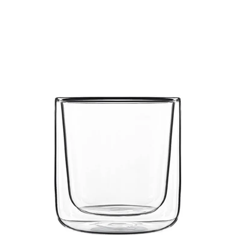 11 cl - Bormioli Luigi Thermic Glass Cylingrical Bicchierino Caffé in Vetro Borosilicato - Set 2 Pezzi