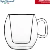 30 cl - Bormioli Luigi Thermic Glass Supremo Tazza Thé in Vetro Borosilicato - Set 2 Pezzi