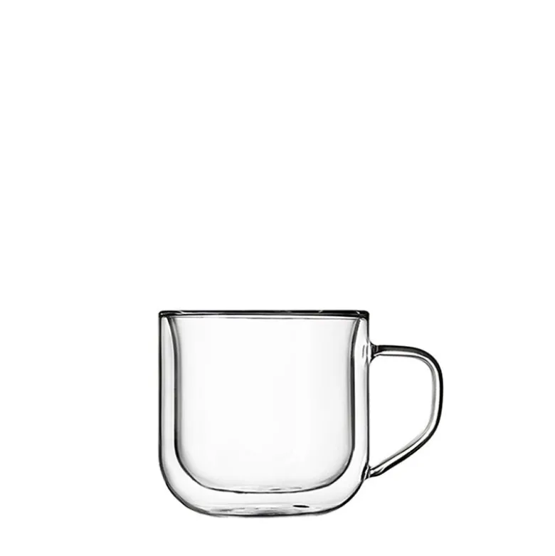24 cl - Bormioli Luigi Thermic Glass Tazza Cappuccino in Vetro - Set 2 Pezzi