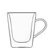 22 cl - Bormioli Luigi Thermic Glass Tazzina Caffé in Vetro Borosilicato - Set 2 Pezzi
