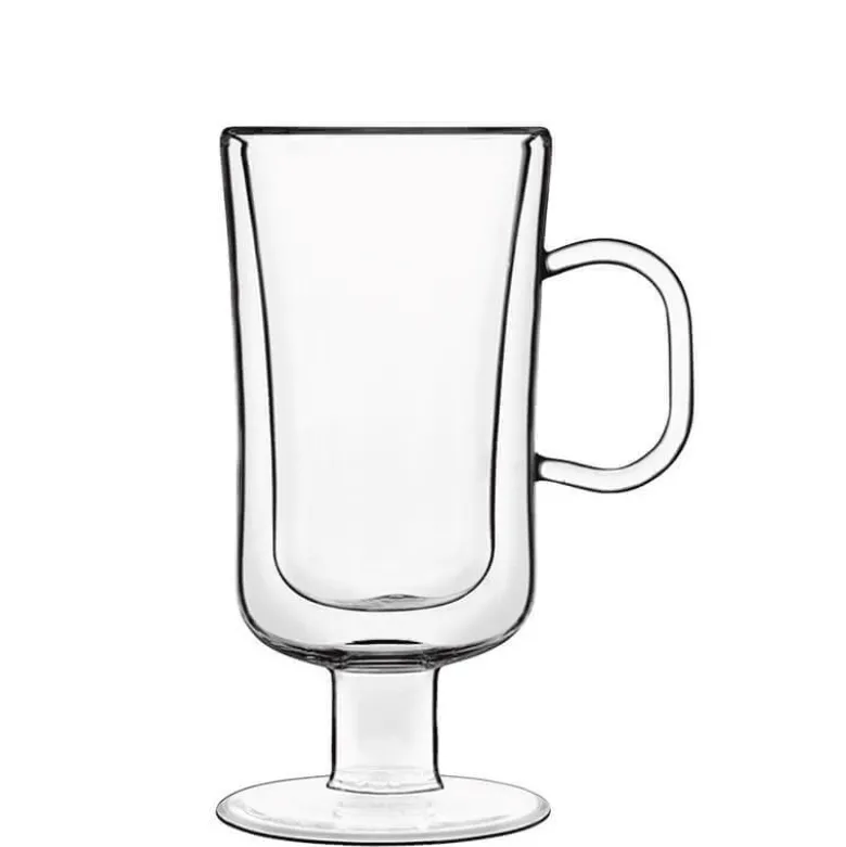 25 cl - Bormioli Luigi Thermic Glass Irish Coffee Bicchiere Cappuccino in Vetro Borosilicato - Set 2 Pezzi
