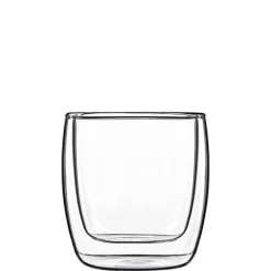 11 cl - Bormioli Luigi Thermic Glass Michelangelo Bicchierino Caffé in Vetro Borosilicato - Set 2 Pezzi
