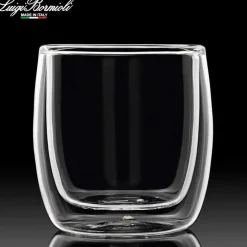 24 cl - Bormioli Luigi Thermic Glass Michelangelo Bicchiere Cappuccino in Vetro Borosilicato - Set 2 Pezzi