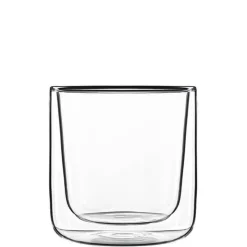 24 cl - Bormioli Luigi Thermic Glass Cylindrical Bicchiere Cappuccino in Vetro Borosilicato - Set 2 Pezzi