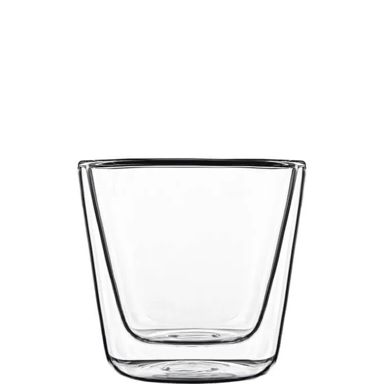 12 cl - Bormioli Luigi Thermic Glass Conical Bicchierino Caffé in Vetro Borosilicato - Set 2 Pezzi