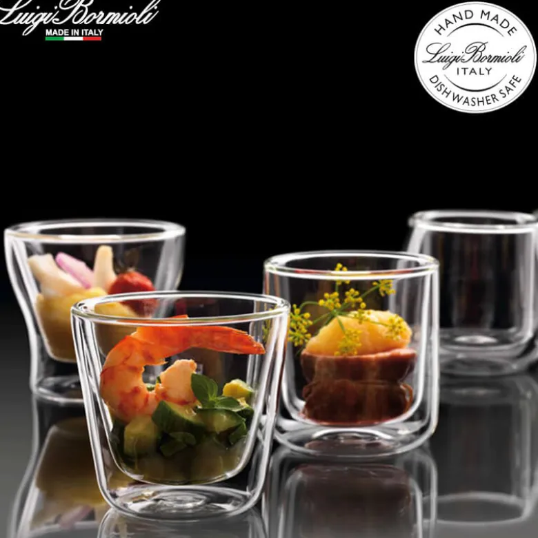 12 cl - Bormioli Luigi Thermic Glass Conical Bicchierino Caffé in Vetro Borosilicato - Set 2 Pezzi