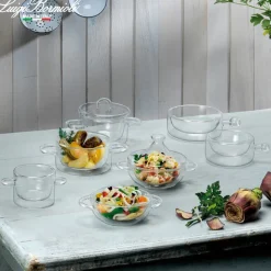 18.5 cl - Bormioli Luigi Thermic Glass Tajine in Vetro Borosilicato - Set 2 Pezzi
