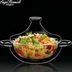 18.5 cl - Bormioli Luigi Thermic Glass Tajine in Vetro Borosilicato - Set 2 Pezzi