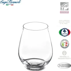 43 cl - Bormioli Luigi Vinea Bicchiere Vino Bianco Trebbiano in Vetro - Set 6 Pezzi