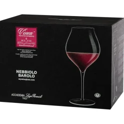 80 cl - Bormioli Luigi Vinea Calice Vino Rosso Nebbiolo-Barolo In Vetro - Set 6 Pz