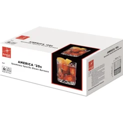 37 cl - Bormioli Rocco America 20s Bicchiere Whisky in Vetro - Set 6 Pezzi