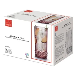 49 cl - Bormioli Rocco America 20s Bicchiere Bibita in Vetro - Set 6 Pezzi