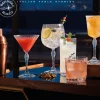 8 cl - Bormioli Rocco America 20s Calice Liquore Striato in Vetro - Set 6 Pezzi