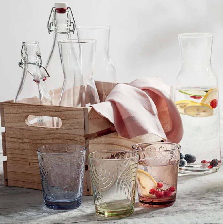 119 cl - Bormioli Rocco Aquaria Caraffa in Vetro - Set Pz