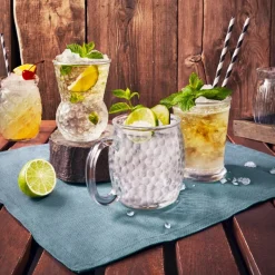 38 cl - Bormioli Rocco Bartender Bicchiere Cocktail in Vetro - Set 6 Pezzi