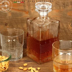 37 cl - Bormioli Rocco Bartender Novecento Bicchiere Whisky in Vetro - Set 6 Pezzi