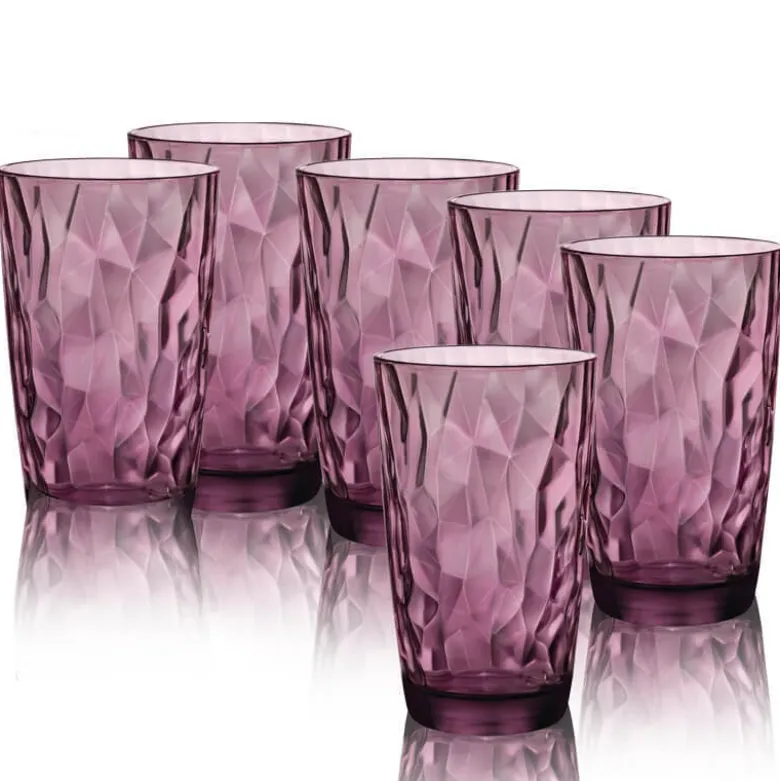 47 cl - Bormioli Rocco Diamond Bicchiere Bibita in Vetro - Set 6 Pezzi