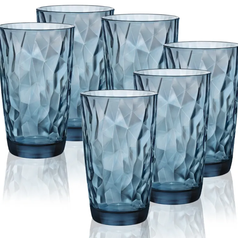 47 cl - Bormioli Rocco Diamond Bicchiere Bibita in Vetro - Set 6 Pezzi