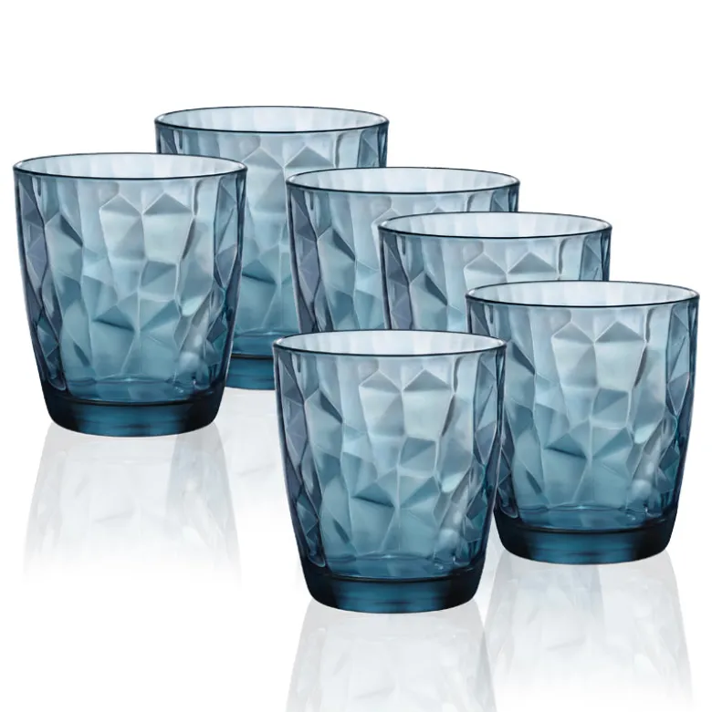 30.5 cl - Bormioli Rocco Diamond Bicchiere Acqua in Vetro - Set 6 Pezzi