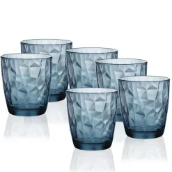 38.5 cl - Bormioli Rocco Diamond Bicchiere Acqua in Vetro - Set 6 Pezzi