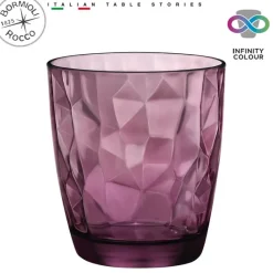 38.5 cl - Bormioli Rocco Diamond Bicchiere Acqua in Vetro - Set 6 Pezzi