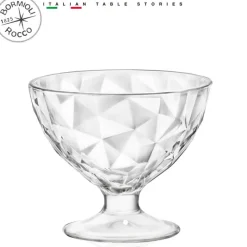 22.5 cl - Bormioli Rocco Diamond Coppa Dessert in Vetro - Set 12 Pezzi