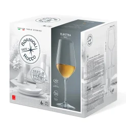 35 cl - Bormioli Rocco Electra Calice Vino Bianco in Vetro - Set 6 Pezzi