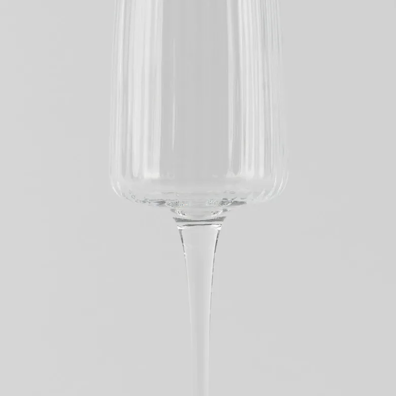 25.5 cl - Bormioli Rocco Exclusiva Calice Flute in Vetro - Set 6 Pezzi