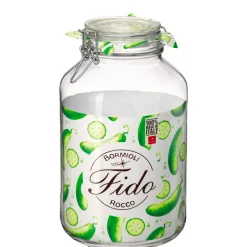 400 cl - Bormioli Rocco Fido Vasetto Ermetico Cilindrico In Vetro - Set 6 Pz