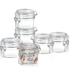 12.5 cl - Bormioli Rocco Fido Vasetto Ermetico Cilindrico In Vetro - Set 6 Pz