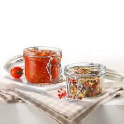 12.5 cl - Bormioli Rocco Fido Vasetto Ermetico Cilindrico In Vetro - Set 6 Pz