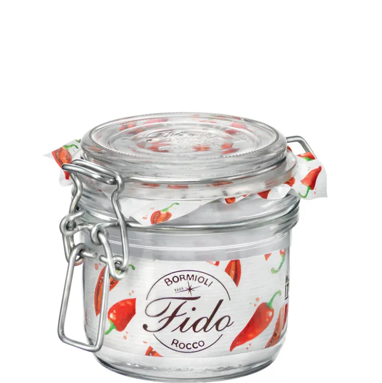 20 cl - Bormioli Rocco Fido Vasetto Ermetico Cilindrico In Vetro - Set 6 Pz