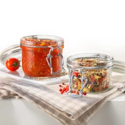 35 cl - Bormioli Rocco Fido Vasetto Ermetico Cilindrico In Vetro - Set 6 Pz