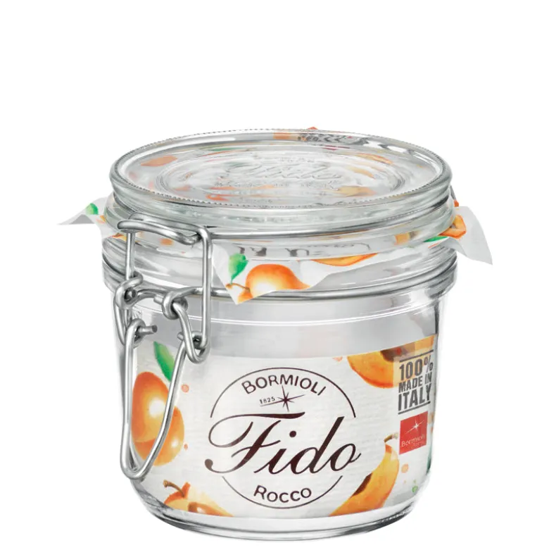 35 cl - Bormioli Rocco Fido Vasetto Ermetico Cilindrico In Vetro - Set 6 Pz