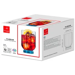 37.5 cl - Bormioli Rocco Florian Bicchiere Whisky in Vetro - Set 6 Pezzi