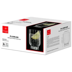 30 cl - Bormioli Rocco Florian Bicchiere Whisky in Vetro - Set 6 Pezzi