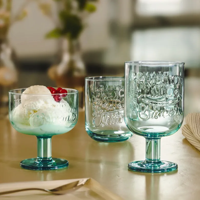 39.5 cl - Bormioli Rocco Graphica Bicchiere Acqua in Vetro - Set 6 Pezzi