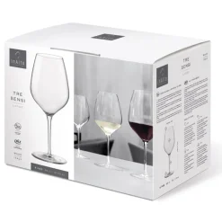 55 cl - Bormioli Rocco InAlto Tre Sensi Calice Vino Rosso in Vetro - Set 6 Pezzi