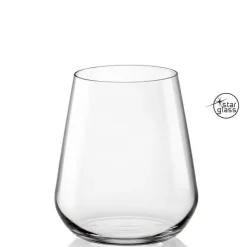 34 cl - Bormioli Rocco InAlto Uno Bicchiere Acqua in Vetro - Set 6 Pezzi