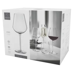 56 cl - Bormioli Rocco InAlto Uno Calice Vino Rosso in Vetro - Set 6 Pezzi