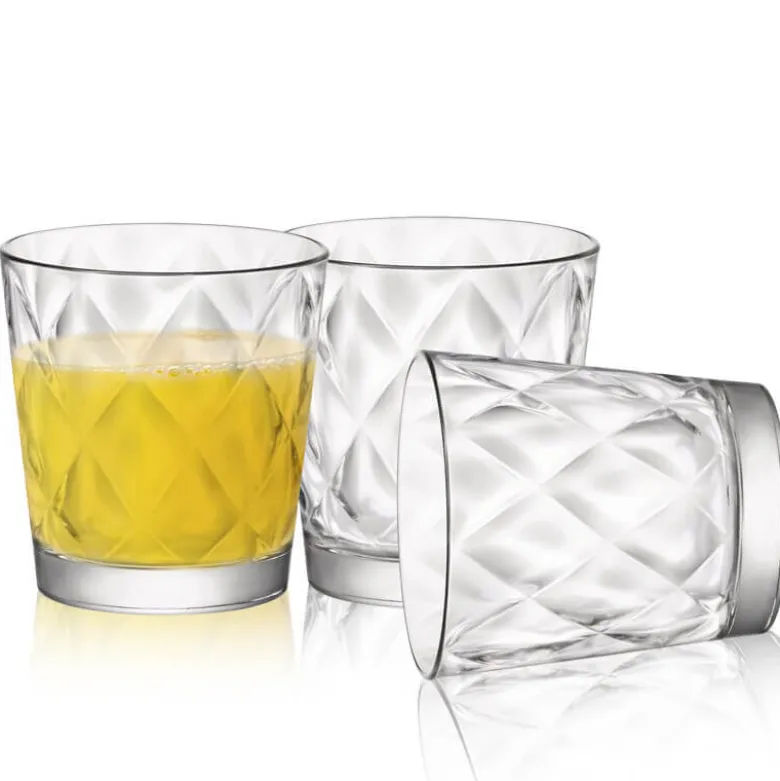 24 cl - Bormioli Rocco Kaleido Bicchiere Acqua in Vetro - Set 6 Pezzi